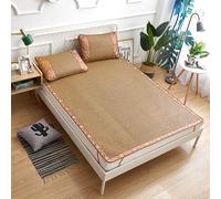 Matelas de Couchage Été Réversible - Tapis Rafraîchissant Soie Glacée, Matelas Pliable Respirant Anti Transpiration, Literie Légère Maison Dortoir(E,90 * 190cm/35.4 * 74.8in)