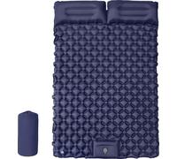 Matelas de couchage, léger, gonflement rapide, bleu marine
