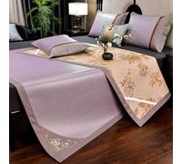 Matelas de couchage pliable en bambou double face pour dortoir, bureau, chambre à coucher - Confort d'été essentiel (couleur G, 120 cm)