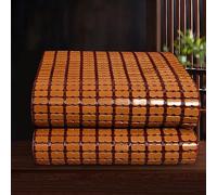 Matelas de couchage rafraîchissant d'été en bambou - Matelas et coussin d'assise en bambou carbonisé pliable et respirant pour la maison, la chambre à coucher, le canapé - Parfait pour le confort par
