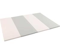 Matelas de gymnastique Satellite 200x100x4 cm en quatre parties - blanc et gris
