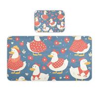 Matelas de jeu rafraîchissant pour bébé et enfant Motif canard Bleu marine 71,1 x 132,1 cm