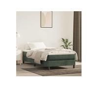 Matelas de lit à ressorts ensachés Gris Foncé 140x190x20 cm vidaXL