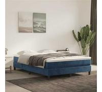 Matelas de lit à ressorts ensachés 140x220x20 cm velours G