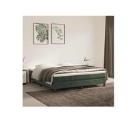 vidaXL Matelas à ressorts ensachés Velours Gris foncé 140x190x20 cm