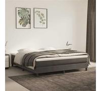 vidaXL Matelas à Ressorts ensachés 160 x 220 cm Gris foncé