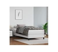 Matelas de Lit à Ressorts Ensachés Noir 140x190x20cm Similicuir Double vidaXL