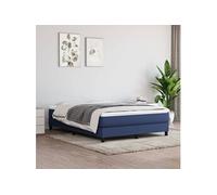 Matelas de lit à ressorts ensachés Bleu 140x190x20 cm Tissu347780