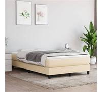 Matelas de lit à ressorts ensachés Crème 120x200x20 cm Tissu
