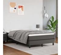 Matelas de Lit à Ressorts Ensachés Noir 140x190x20cm Similicuir Double vidaXL