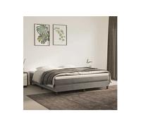 Matelas de lit à ressorts ensachés gris clair 160x220x20 cm
