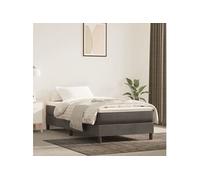 Matelas de lit à ressorts ensachés gris foncé 120x190x20 cm