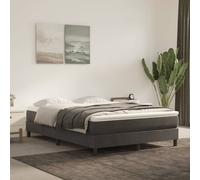 Matelas de Lit à Ressorts Ensachés Gris Foncé 140x190x20 cm Double vidaXL
