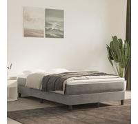 Matelas de Lit à Ressorts Ensachés Gris Foncé 140x190x20 cm Double vidaXL