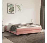 Matelas de lit à ressorts ensachés Rose 100x200x20 cm Velours347753