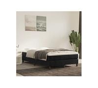 Matelas de lit à ressorts ensachés noir 120x220 cm epaisseur 20 cm velours,matelas,matelas de lit,matelas à sommier tapissier