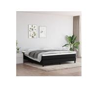 vidaXL Matelas de lit à ressorts ensachés Noir 180x200x20 cm Tissu