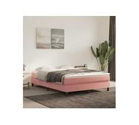 vidaXL Matelas de lit à Ressorts ensachés fermeté Moyenne Rose 140x210x20 cm Velours, Matelas, Matelas de lit, Matelas à sommier tapissier