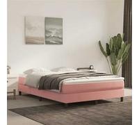 vidaXL Matelas à ressorts ensachés fermeté Moyenne Rose 140x210x20 cm Velours à sommier tapissier