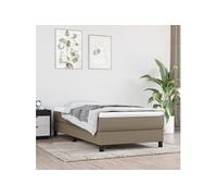 Matelas de Lit à Ressorts Ensachés Crème 160x200x20 cm Tissu Double vidaXL