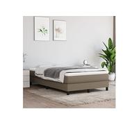 Matelas de lit à ressorts ensachés Taupe 120x200x20 cm Tissu347758