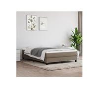 Matelas de lit à ressorts ensachés Taupe 140x190x20 cm Tissu347778