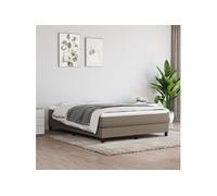Matelas de lit à ressorts ensachés Taupe 140x200x20 cm Tissu