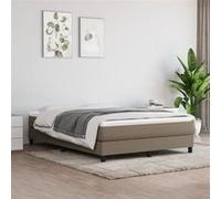 vidaXL Matelas de lit à ressorts ensachés Taupe 140x200x20 cm Tissu