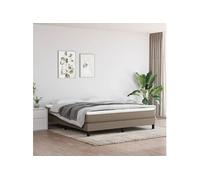 Matelas de Lit à Ressorts Ensachés Crème 160x200x20 cm Tissu Double vidaXL