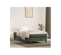 Vidaxl Matelas De Lit À Ressorts Ensachés Vert Foncé 120x190x20 Cm Vert
