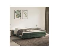 Matelas de lit à ressorts ensachés Vert foncé 180x200x20 cm347851