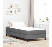vidaXL Matelas à ressorts ensachés Tissu 90x190x20 cm Vert clair / Gris moyen