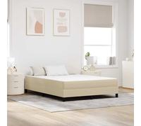 Matelas à ressorts ensachés Crème, moyen, 100x200x20 cm, en tissu