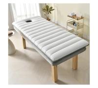 Matelas de lit de massage avec ouverture pour le visage et sangles élastiques, Pliable Portable matelas de beauté en mousse à mémoire de forme, pour institut de beauté SPA/gray 4/5/6 cm épais