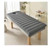 Matelas de lit de massage avec ouverture pour le visage et sangles élastiques, Pliable Portable matelas de beauté en mousse à mémoire de forme, pour institut de beauté SPA/gray 4/5/6 cm épais