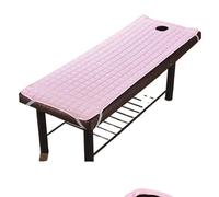 matelas de lit de massage Ensemble de lit traitement spa massage couleur multi-taille avec trou drap table salon unie matelas(Pink,190x80cm(74x31inch))