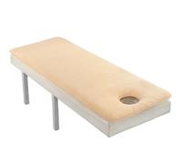 matelas de lit de massage Matelas for table de massage avec trou, coussin salon beauté, antidérapant, épaississement en velours d'agneau(Camel Thick W Hole,Square 190cm70cm)