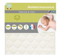 Matelas de lit déhoussable bio 70x140x10cm - BABYCALIN - 24KG/M3 - Coutil bio - Garnissage mousse