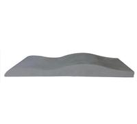 Matelas de lit for extensions de cils Surmatelas incurvé en mousse à mémoire de forme Matelas de beauté for lit de cils en forme de vague pour la relaxation par le massage(Grey)