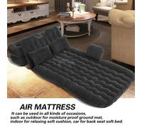 Matelas de lit gonflable, intérieur et extérieur, Camping, voyage, siège arrière de voiture, coussin de lits pneumatiques (noir)