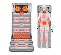 Matelas de massage Tapis de massage chauffant Shiatsu avec 20 têtes de massage à pétrissage du cou, coussin chauffant pour tout le corps pour le soulagement des maux de dos, cou, épaule