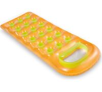 Matelas gonflable INTEX transparent à poches-Turquoise