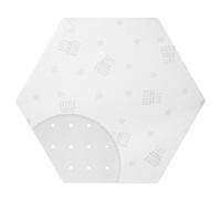 roba Matelas pour Parc Bébé Hexagonal - Diamètre 120 cm environ - Housse Jacquard Amovible - Safe Asleep Air