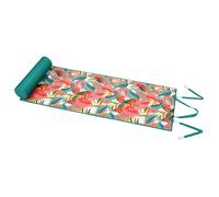 Matelas de plage avec repose-tête exotique Rouge 150x60 cm