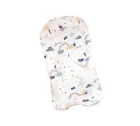 Matelas de poussette pour bébé avec motif imprimé - Coussin de siège - Doublure de siège pour landau - Double face - Respirant - Coussin de siège pour poussette - Installation facile - Transport