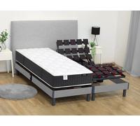 Matelas de relaxation 90 x 200 cm ressorts ensachés et mémoire de forme ép.24cm - PAROX II de DREAMEA