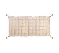 Matelas de Sol Enfant Coussin en Coton Doré étoilé et Pompons 60 x 120 cm - Atmosphera