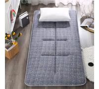 YOUGANG Matelas futon japonais pliable enroulable – camping, dos antidérapant – blanc 90 x 200 cm