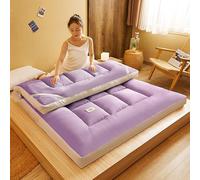 Matelas De Sol Japonais, Futon Épais, Matelas D'appoint Portable Enroulable, Chaise Longue Respirante, Lit Simple, Grand Lit, Queen Size(F,120X200cm)