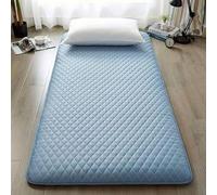 Matelas De Sol Japonais, Matelas Futon Japonais, Matelas De Camping Pliable Et Portable Shikibuton, Matelas De Sol Portable Souple Pliant Enroulable, Blue, 90x200cm